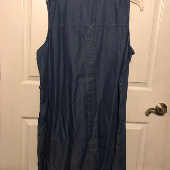Women sleeveless Denim Shirtdress, Blue size 22/24 - Picture 5 of 6